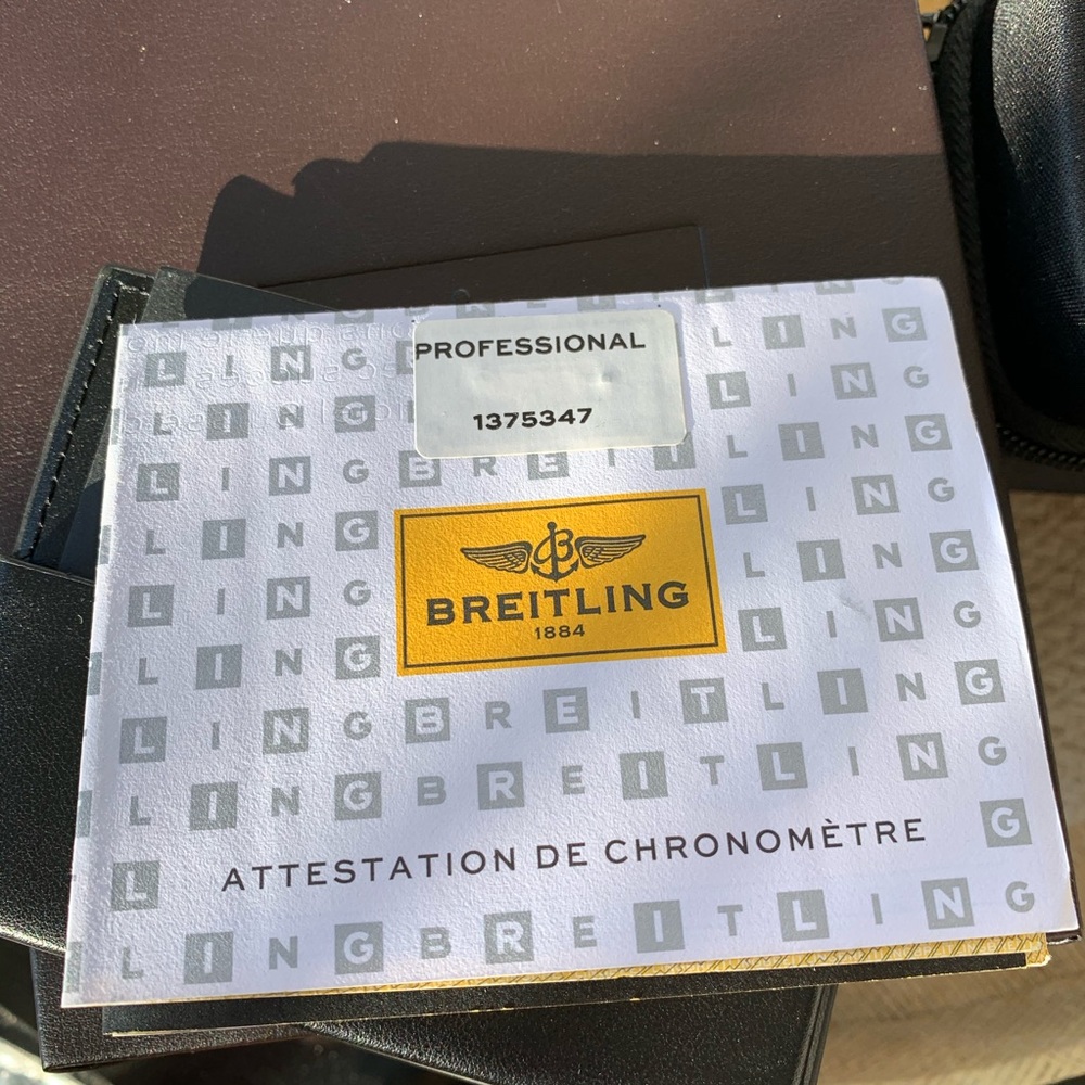 !!SOLD!! BREITLING Limited Edition Chronospace - Picture 7 of 8